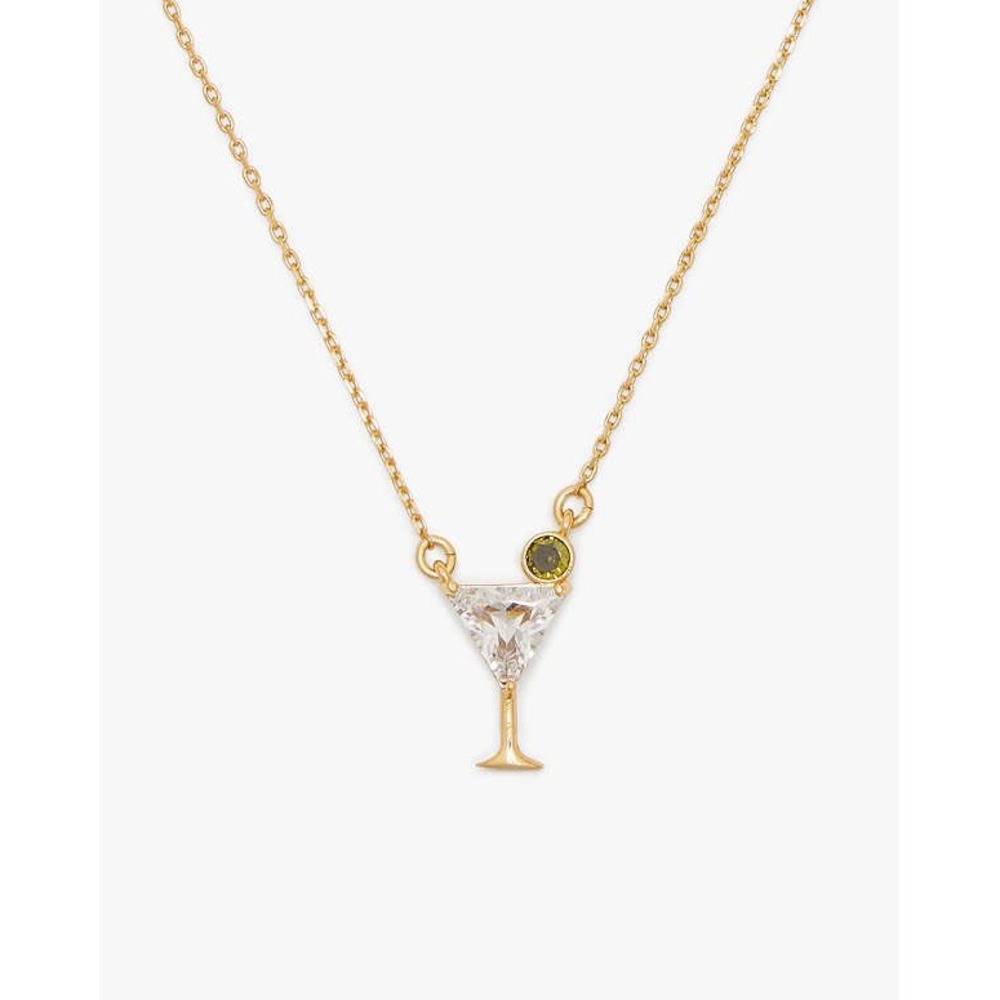 Kate Spade New York Shaken or Stirred Martini Necklace / NWT & with Dustbag